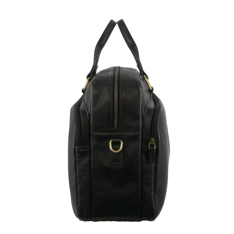 Pierre Cardin Multi-Compartment Leather Computer Bag PC3811
