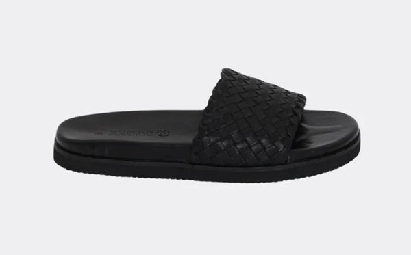 Human Premium Oxford Woven Leather Slide