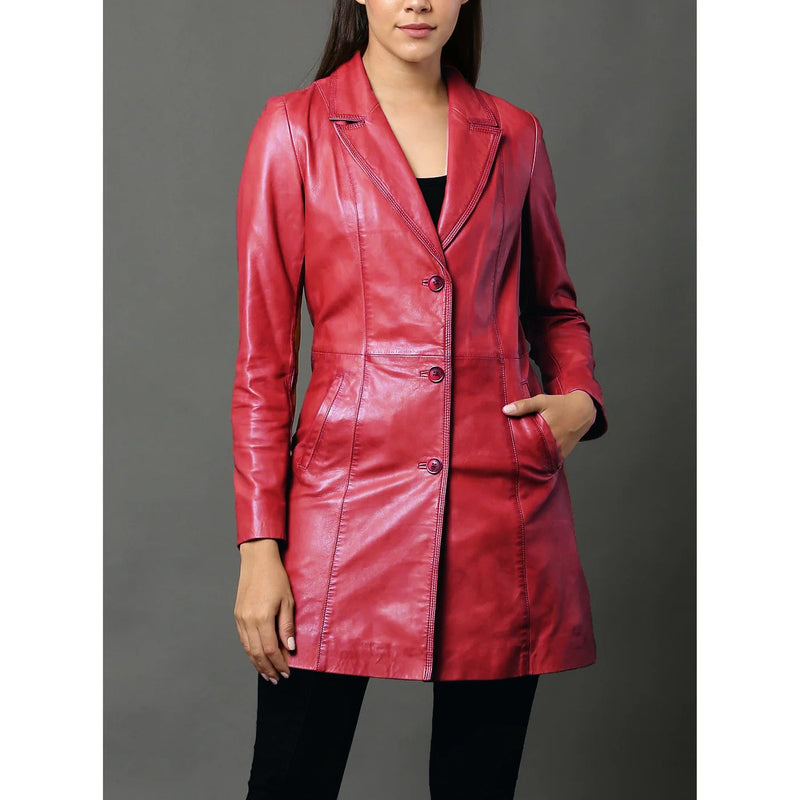 Dolly Women’s Tailored Leather Coat