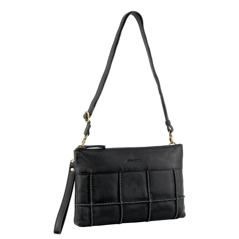 Pierre Cardin Ladies Leather Stitch Cross-Body  Bag in PC3565