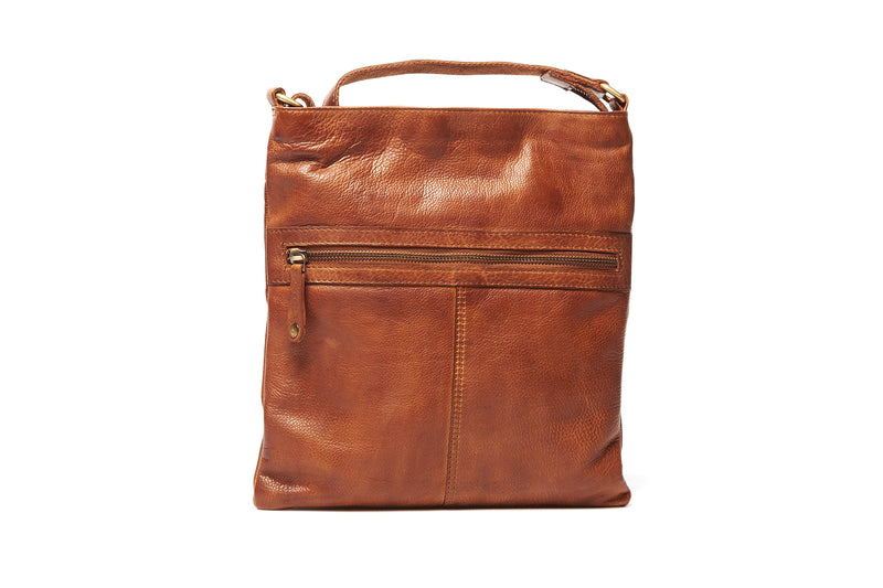 Oran Luxembourg Leather Crossbody Zip Satchel/Bag  RH2621