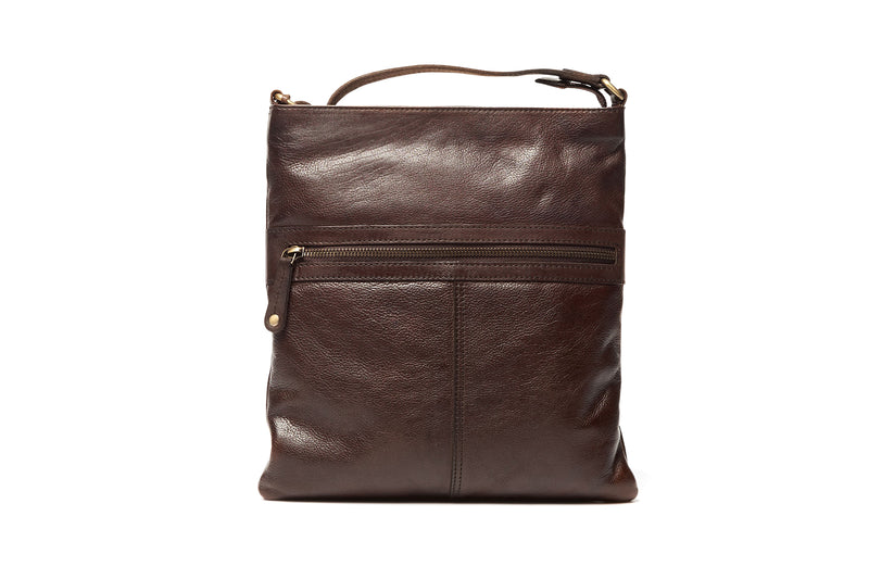Oran Luxembourg Leather Crossbody Zip Satchel/Bag  RH2621