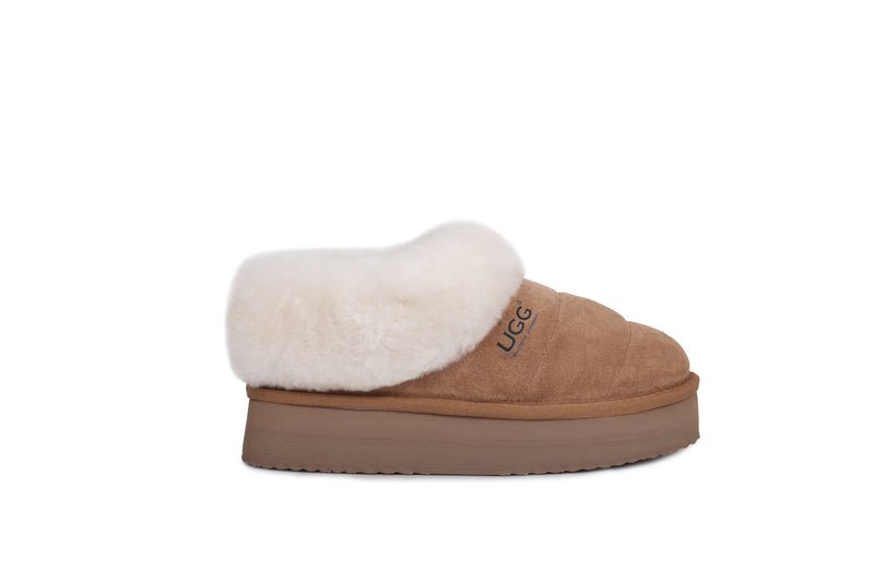 Ugg Platform Slippers Australian Sheepskin AUZ59