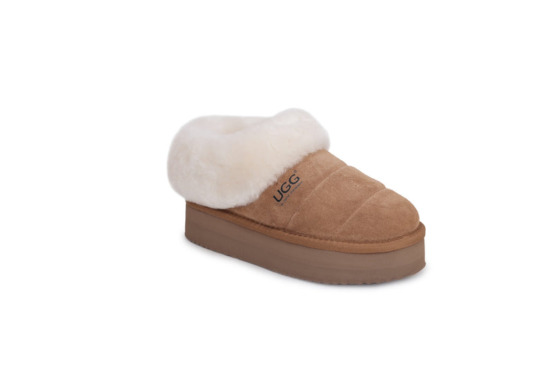 Ugg Platform Slippers Australian Sheepskin AUZ59
