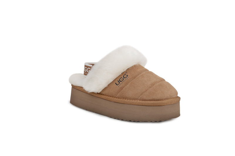 Ugg Platform Slipper/ Scuff Australian Sheepskin AUZ58