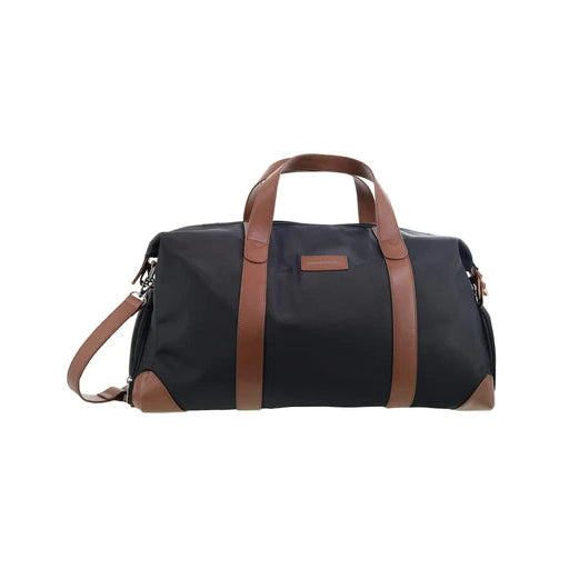Pierre Cardin 2 Tone Nylon/Vegan Leather Overnight Bag PC4111