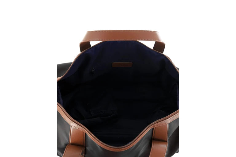 Pierre Cardin 2 Tone Nylon/Vegan Leather Overnight Bag PC4111