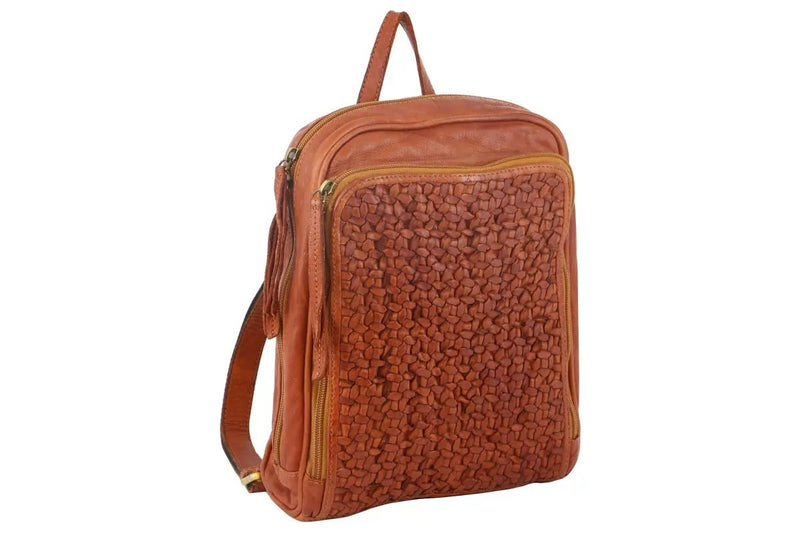 Pierre Cardin Woven Leather Backpack PC3305