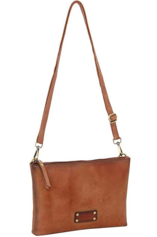 Pierre Cardin Burnished Leather Multiway Cross-Body Bag/Clutch PC 3329