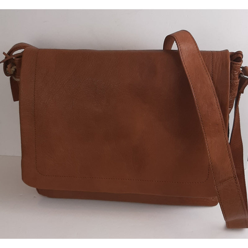 Oran Persimmon Vintage Leather Satchel Bag FG7320