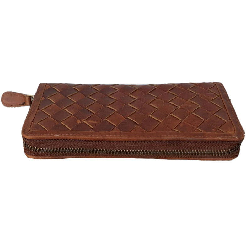 High Hopes Sky Woven Leather Wallet/Clutch 21025