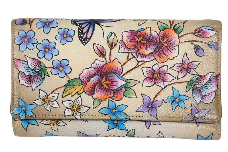 Modapelle Hand Painted Leather Wallet 2199