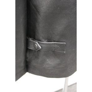 Men's Button Leather Jacket - Martin