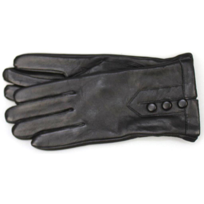 ‘Rendezvous' Leather Button Gloves LG012
