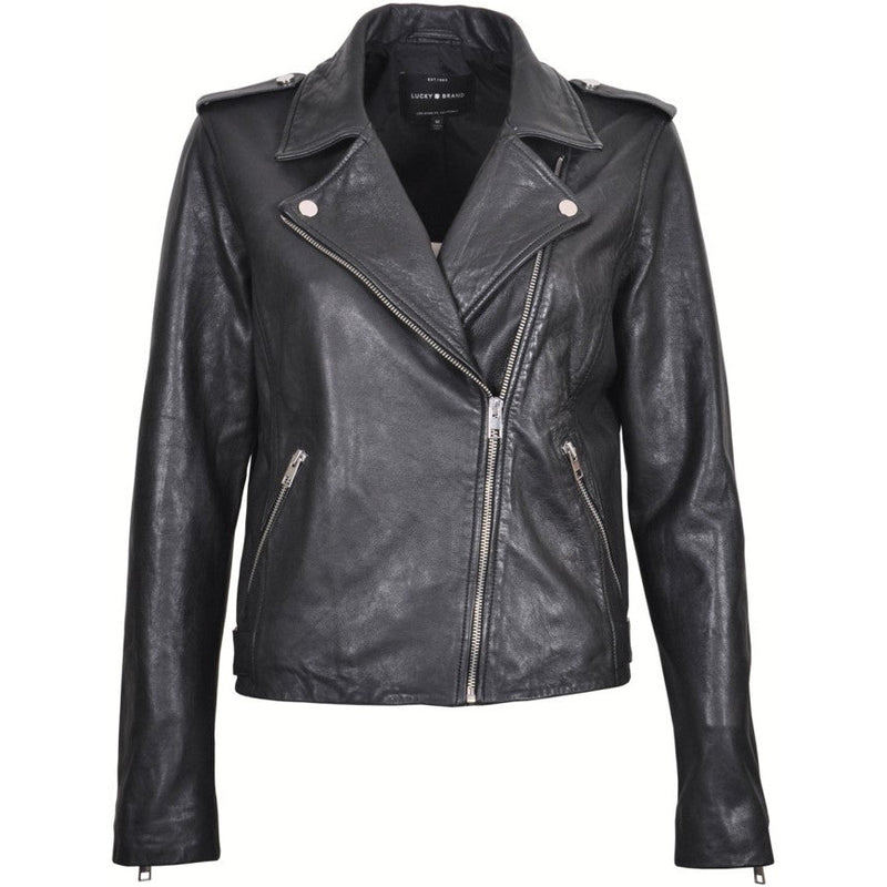 Women's Italian Leather Biker Jacket JW3236