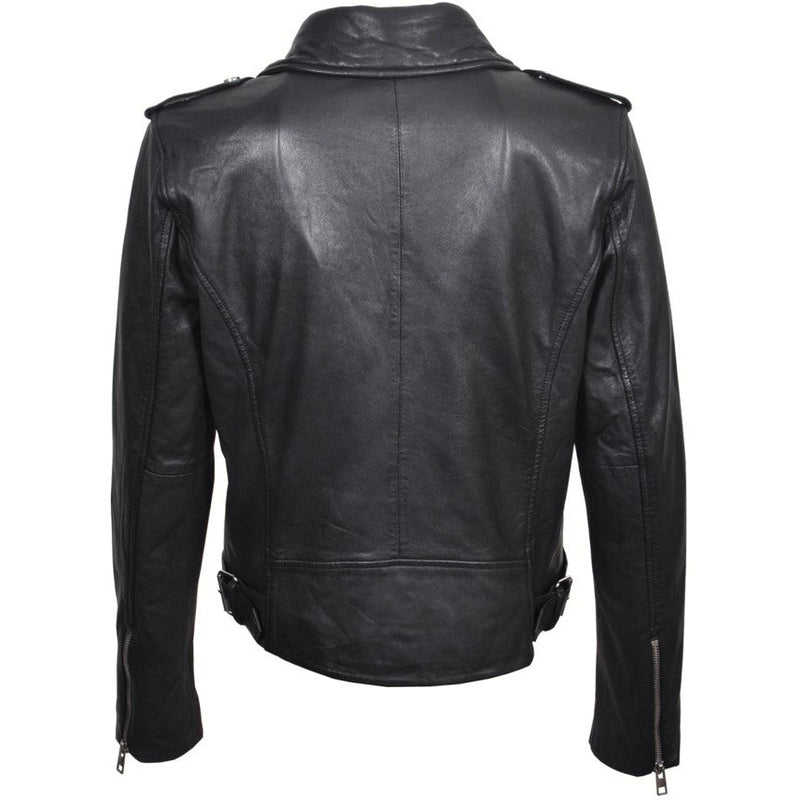 Women's Italian Leather Biker Jacket JW3236