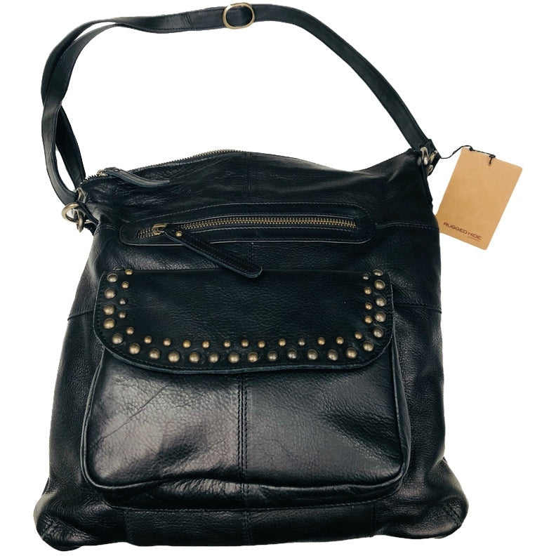 Oran Montana Vintage Leather Studded Shoulder Bag  RH8500 CLEARANCE