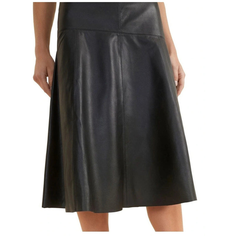 Women's Soft Lambskin Flared Skirt