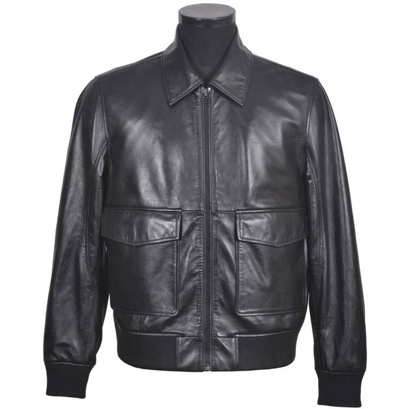 Classic Men’s Soft Leather Jacket - SIVR1