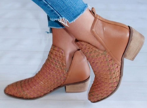 Augustine woven hotsell ankle boot