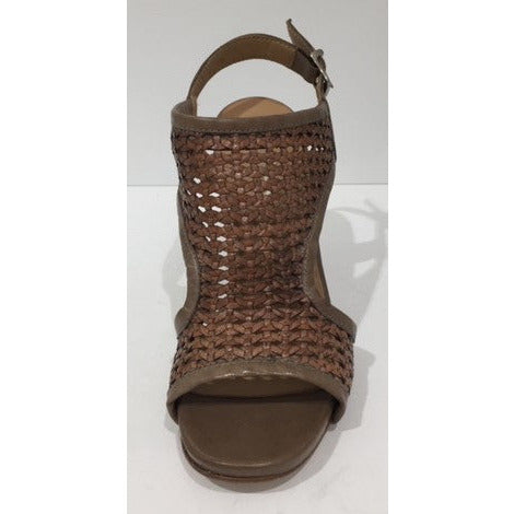 Manzoni Woven Leather Heel Sandal MAPE406