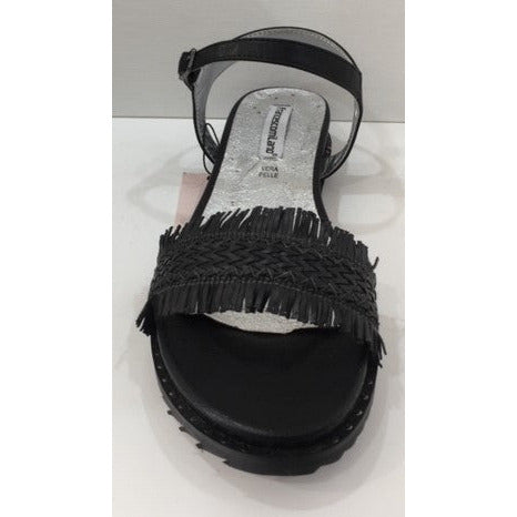 Flat Woven Leather Sandal FRS22