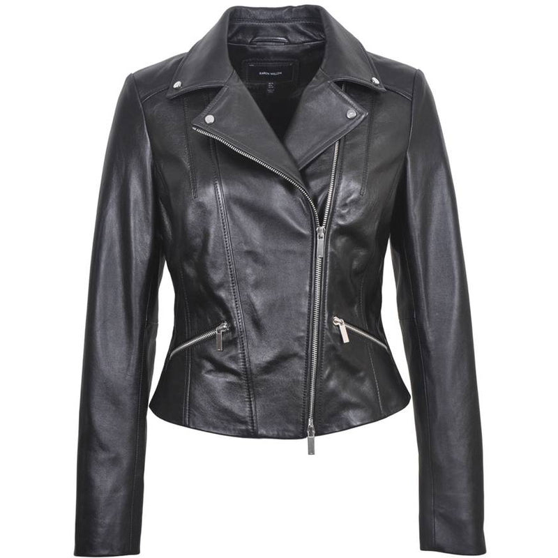 Women's Italian Leather Biker Jacket JW356 – SIRICCO