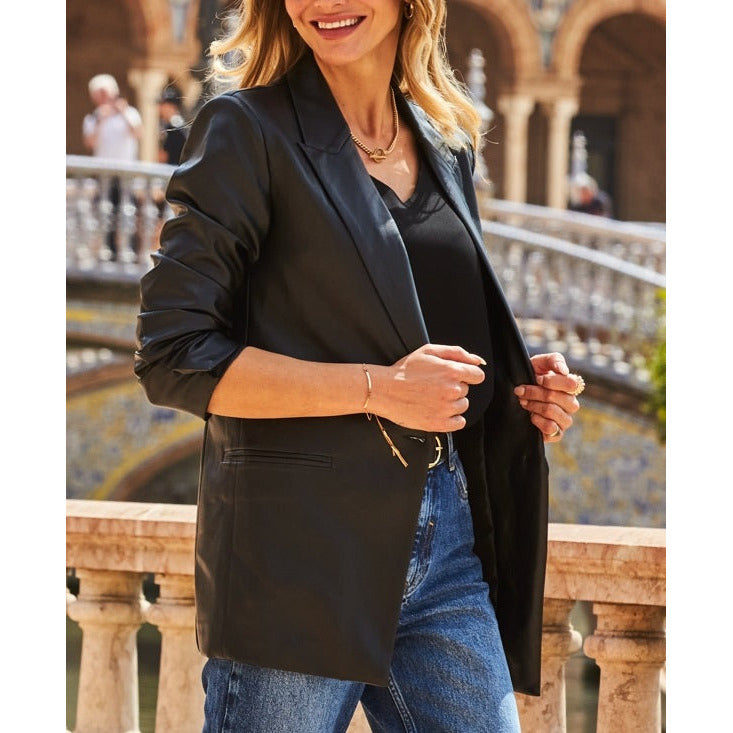 Women's Leather Jean Jacket 7W31343 – SIRICCO