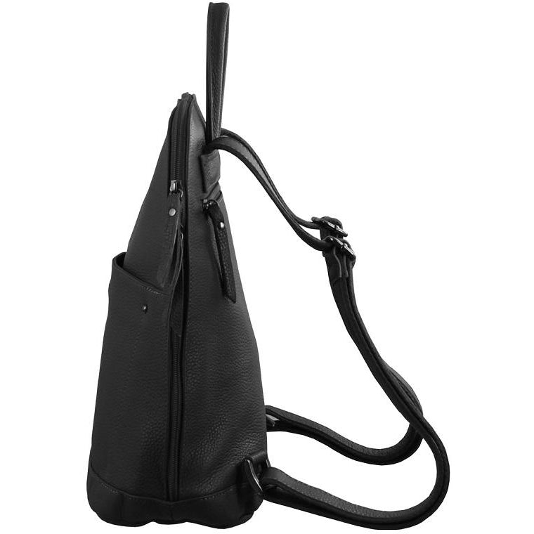 Milleni Ladies Nappa Leather Twin Zip Backpack NL2442