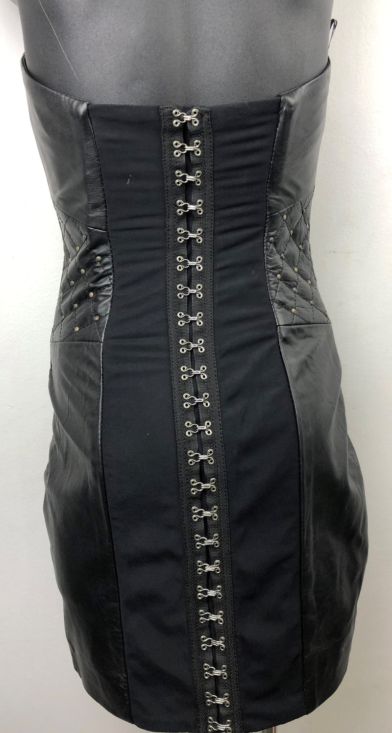 Women's Leather Bustier Dress SRD 766