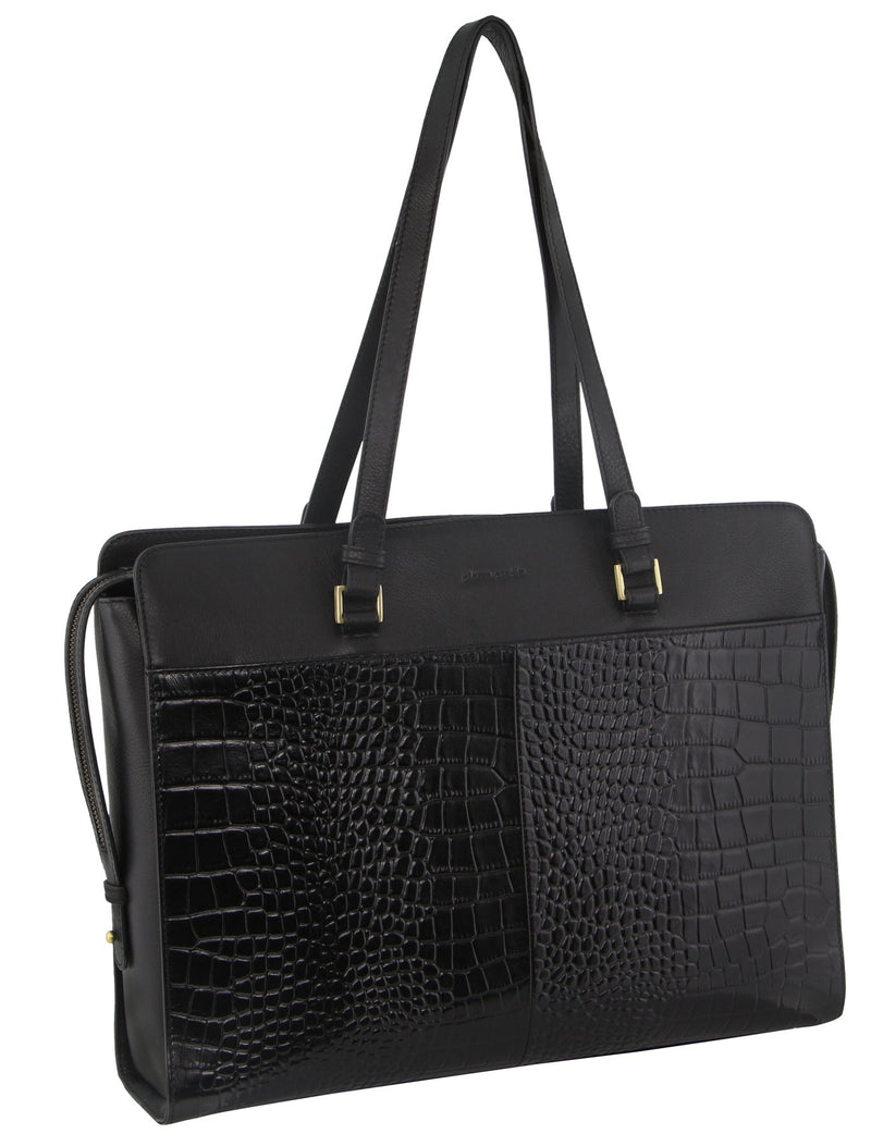 Pierre Cardin Women's Leather Tote/Laptop Bag PC3275