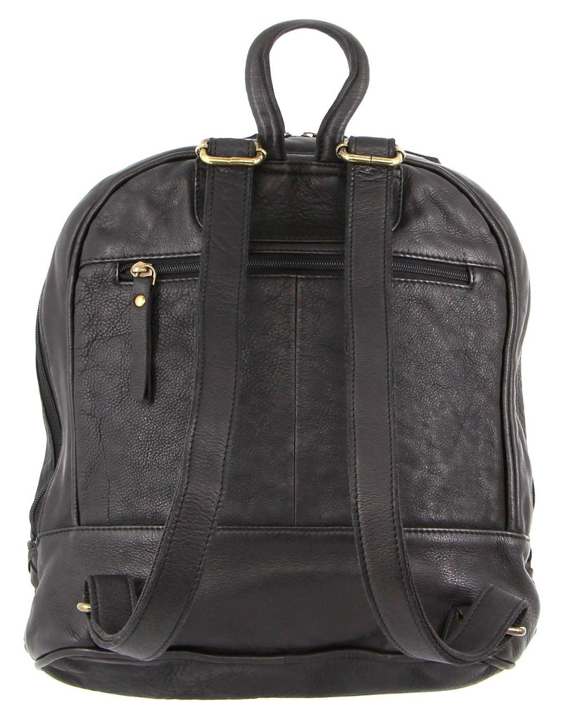 Pierre Cardin Rustic Leather Woven Backpack PC3140