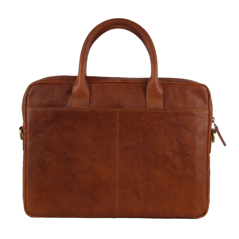 Pierre Cardin Rustic Leather Laptop Bag PC3591