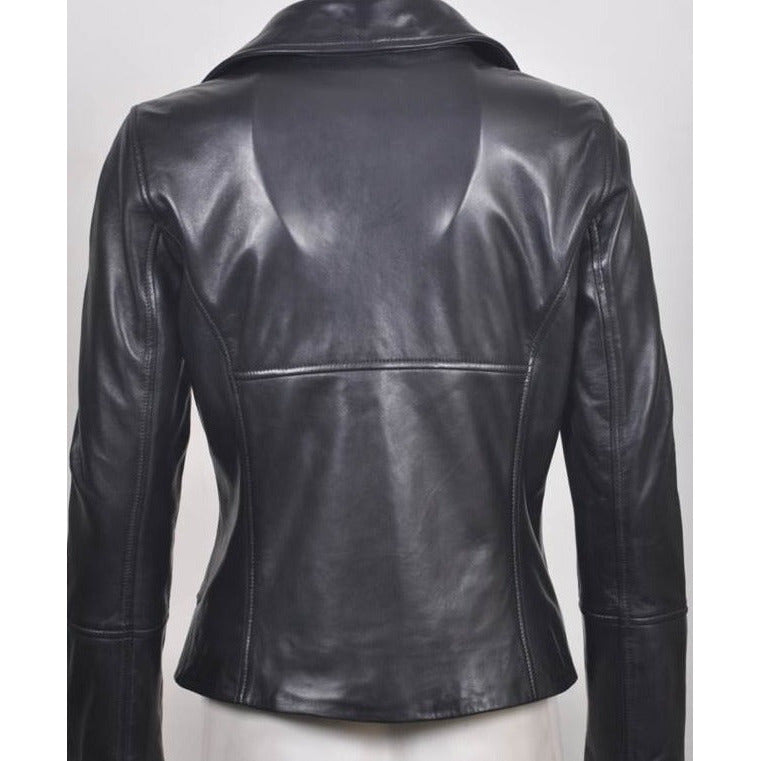 Women's Italian Leather Biker Jacket  SA170R01
