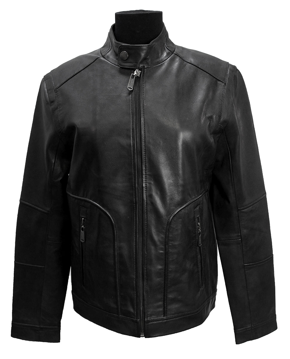 Men's Leather Zip Jacket - Bobby – SIRICCO
