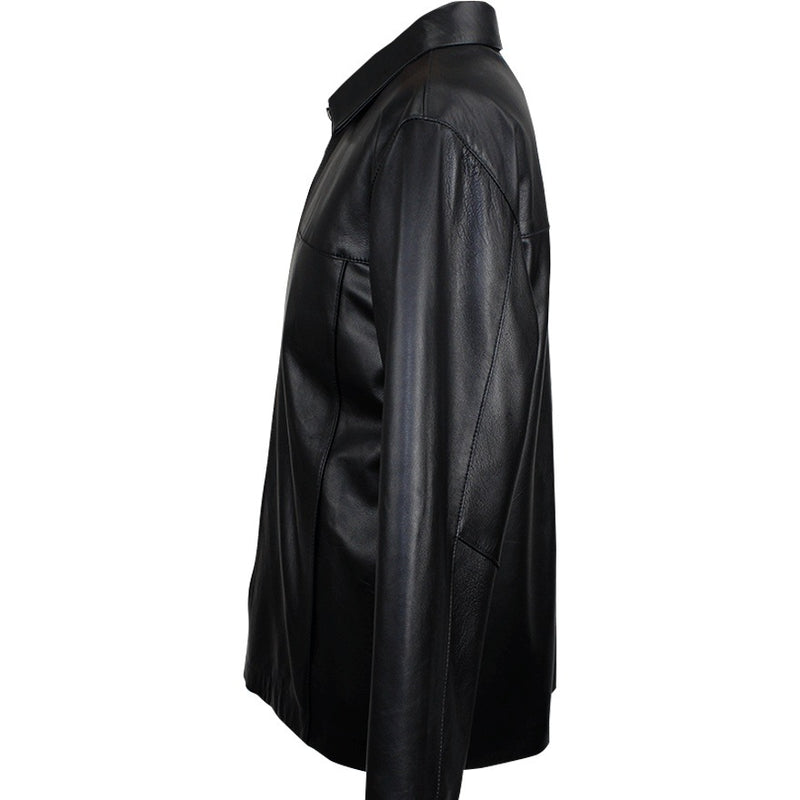 Men's Italian Leather Zip Jacket   SI104 - Siricco Made in Australia