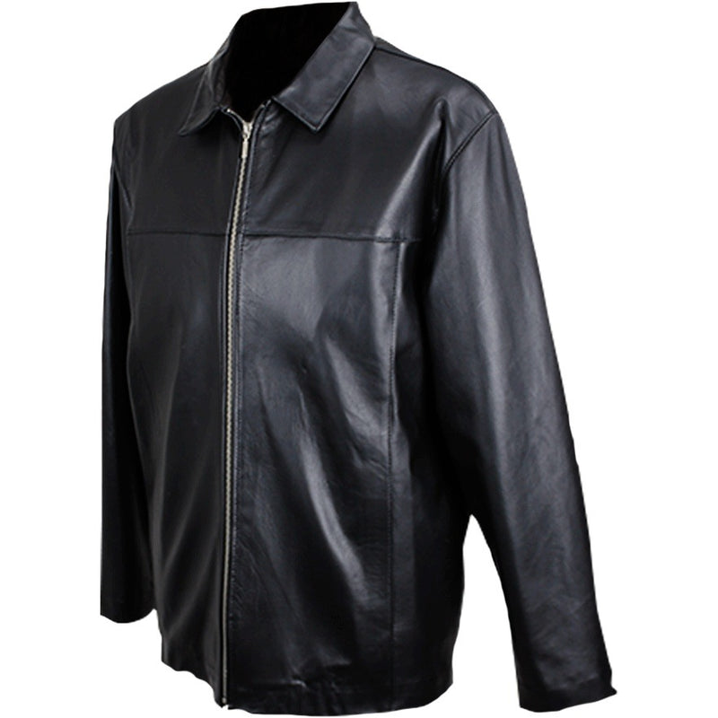 Men's Italian Leather Zip Jacket   SI104 - Siricco Made in Australia