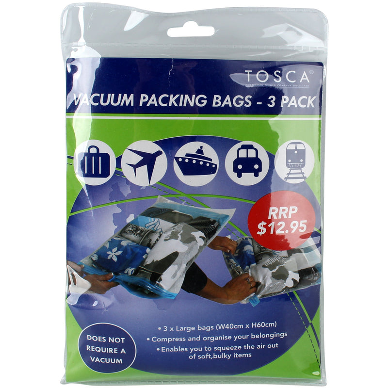 Tosca Vacuum Packing Bags - 3 Pack TCA015