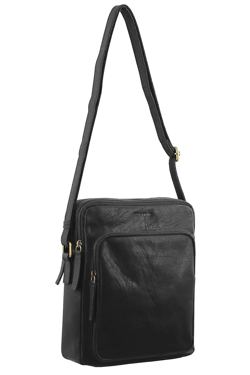 Pierre Cardin Rustic Leather Crossbody Bag PC3129