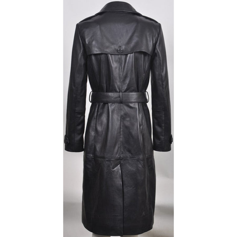 Women's Chiara Leather Trench Coat