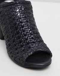 Human Premium  Daffy Woven Leather Block Heel Sandal