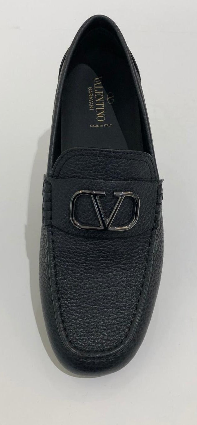 Valentino  Leather Car Shoe Loafer  VACC32