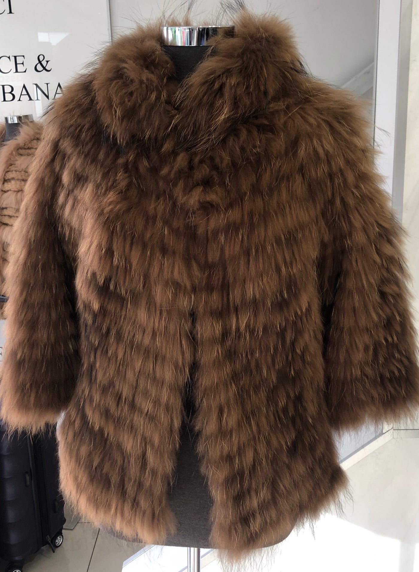 Racoon fur clearance coat price