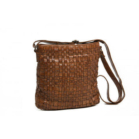 Oran Zara Women s Woven Leather Crossbody Bag RH33000 SIRICCO
