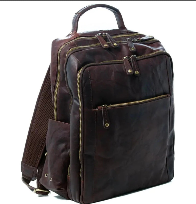 Oran Mike Large Vintage Leather Backpack  OB794