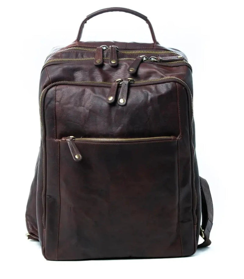 Oran Mike Large Vintage Leather Backpack  OB794